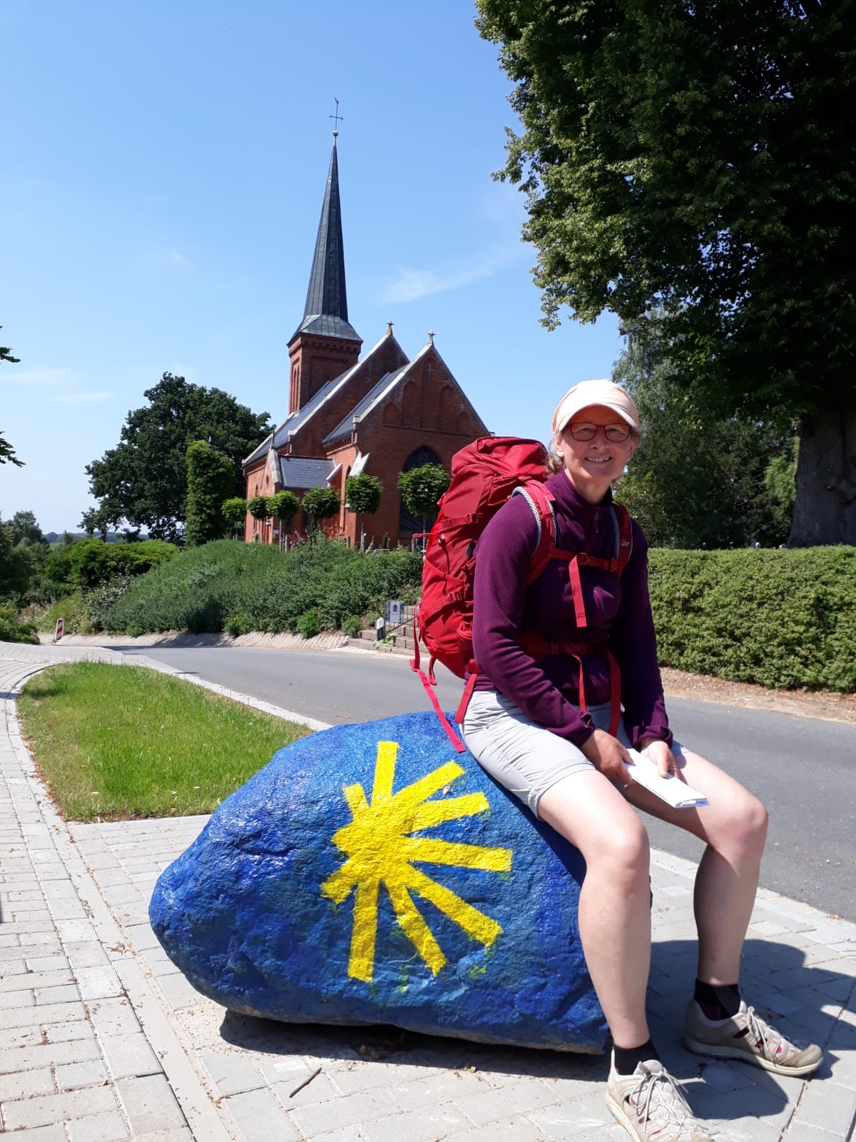 Sabine Petters auf dem Pilgerweg
